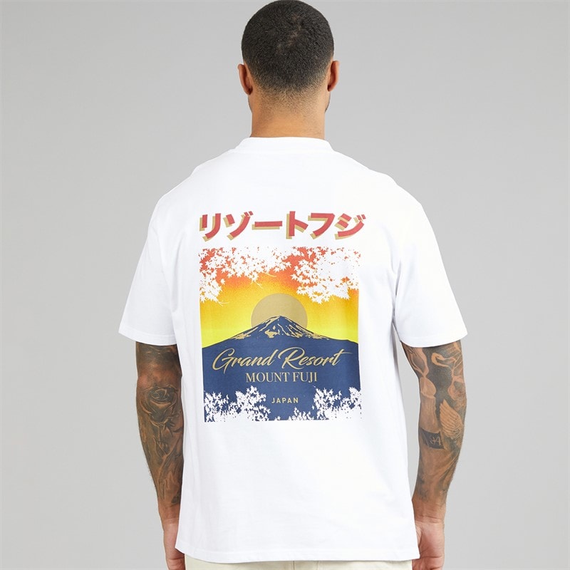 THREADBARE Herre Rock T-shirt Hvid - Billede 3