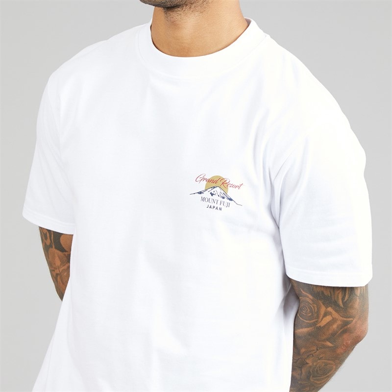 THREADBARE Herre Rock T-shirt Hvid - Billede 5