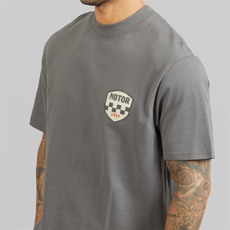THREADBARE Herre Nol T-shirt Slate - Billede 5