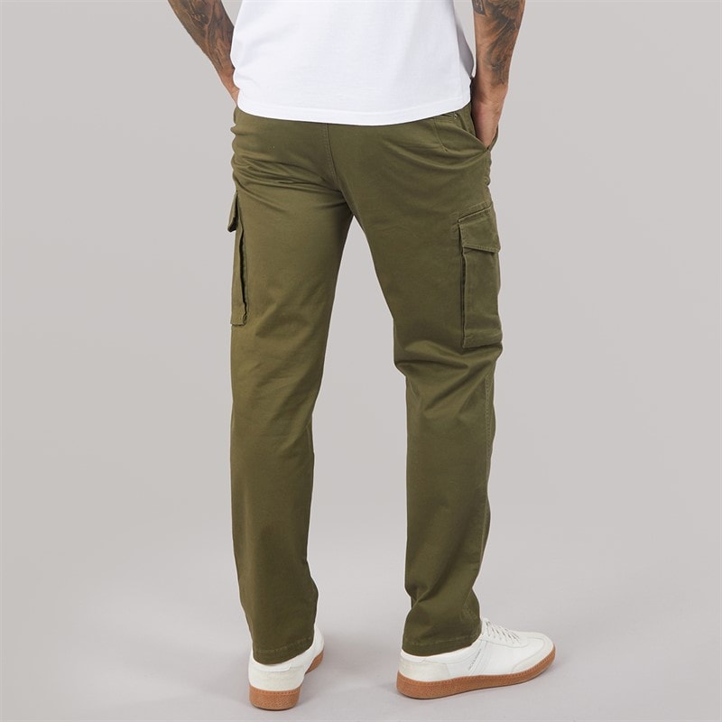 THREADBARE Herre Battled Cargo Bukser Khaki - Billede 2