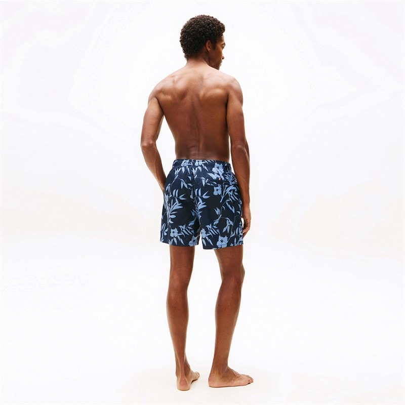 Tommy Hilfiger Herre Badeshorts Blomster Tropisk AOP Desert Sky - Billede 4