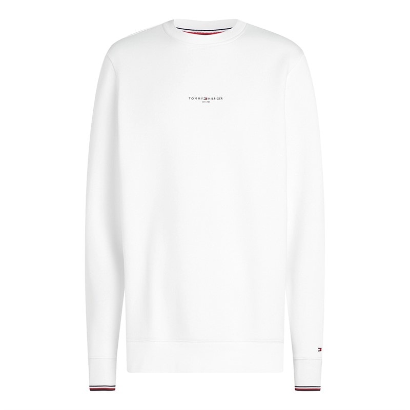 Tommy Hilfiger Herre Pullover Sweatshirt Hvid - Billede 5