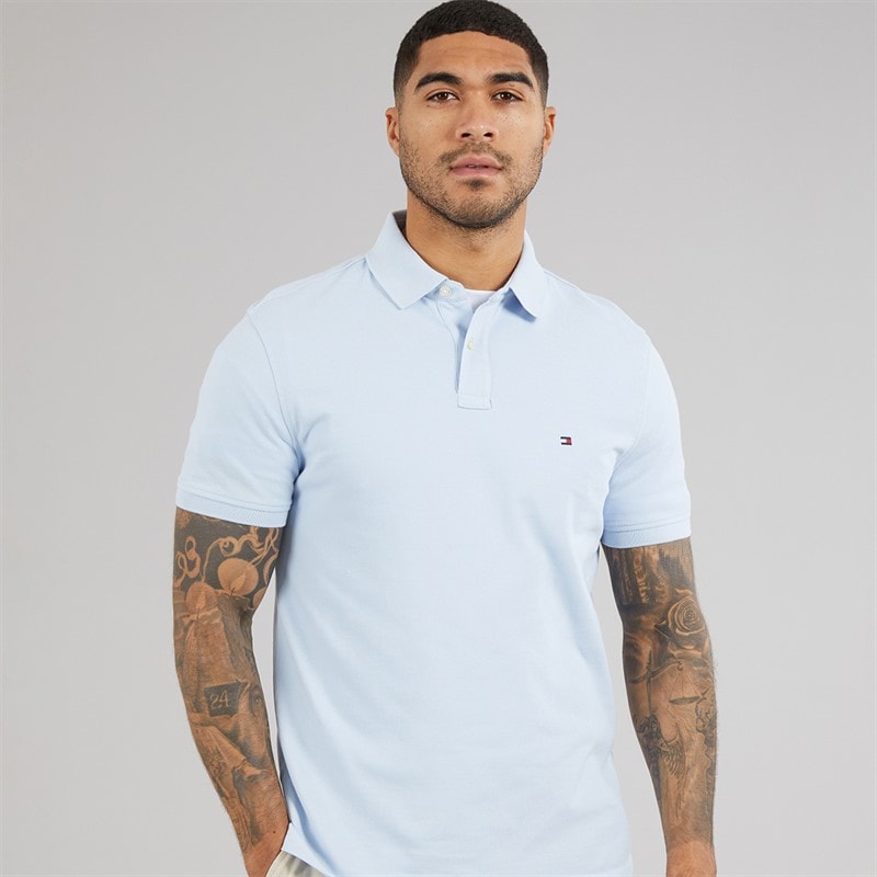 Tommy Hilfiger Herre 1985 Regular Polo Shirt Sky Blue