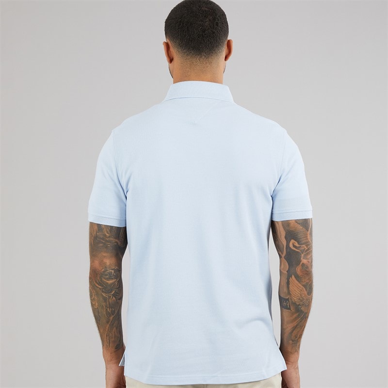 Tommy Hilfiger Herre 1985 Regular Polo Shirt Sky Blue - Billede 2