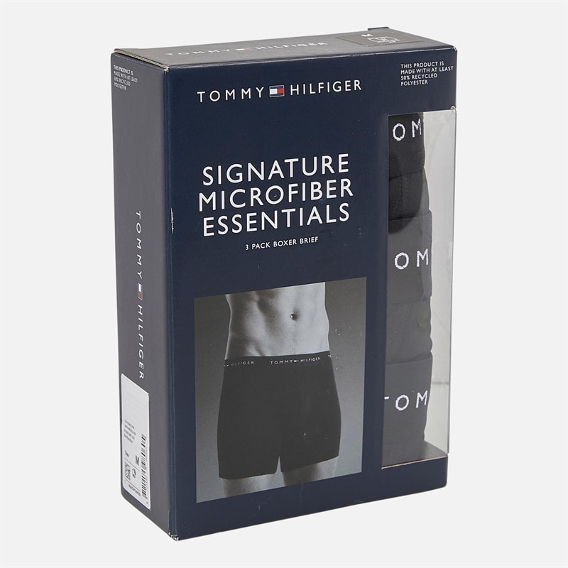 Tommy Hilfiger Herre Tre Pak Boxer Trusser Sort/Sort/Sort - Billede 2