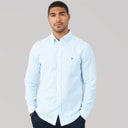 Tommy Hilfiger Herre Flex Dobby Langærmet Skjorte Sweet Blue
