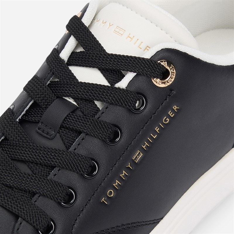 Tommy Hilfiger Dame feminine cupsole sneakers Sort/Ecru - Billede 5