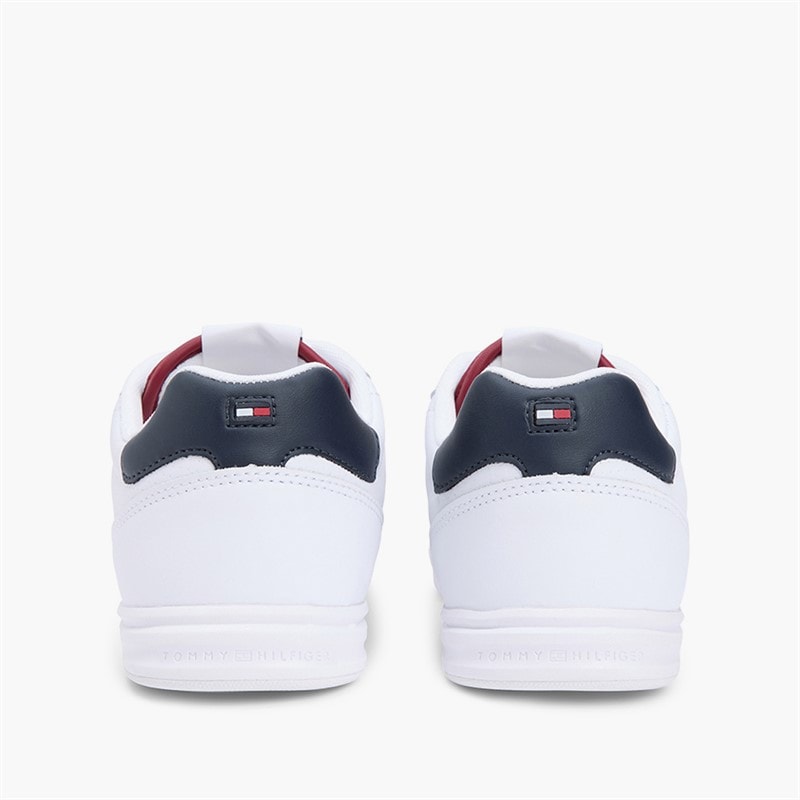 Tommy Hilfiger Herre Low Pro Læder Sneakers Hvid - Billede 3