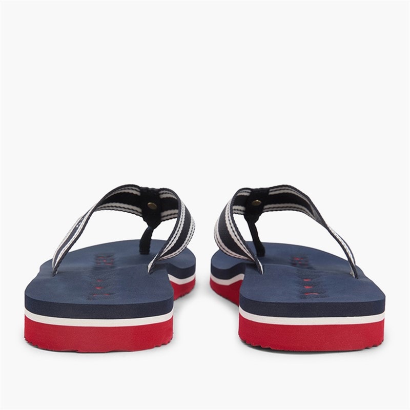 Tommy Hilfiger Herre Dame Webbing Flip Flops Rwb - Billede 3