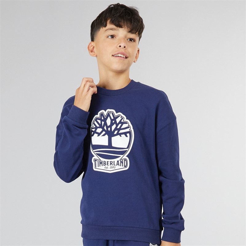 Timberland Drenge Sweatshirt Medieval Blå - Billede 1
