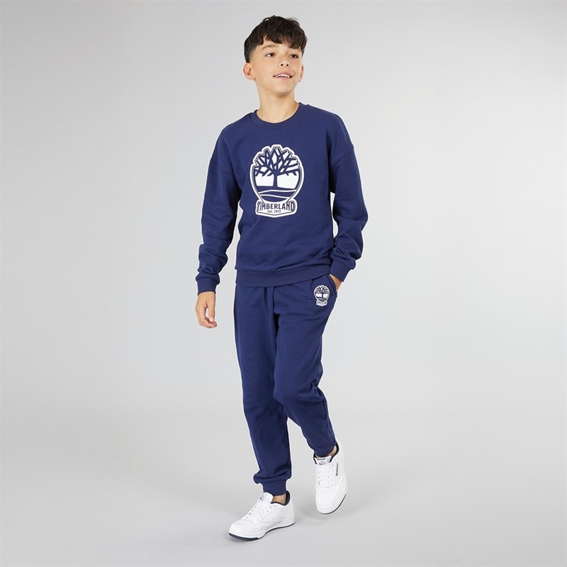 Timberland Drenge Sweatshirt Medieval Blå - Billede 3