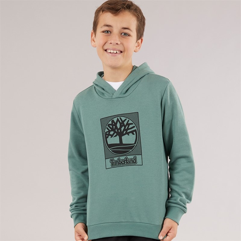 Timberland Drenge hættetrøje Forest Green - Billede 1