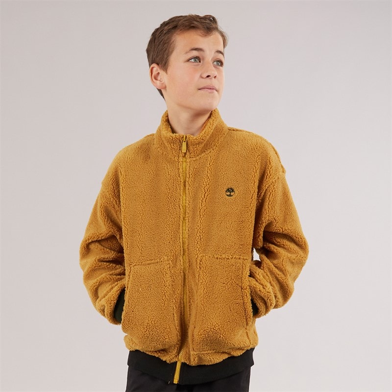 Timberland Drenge lynlås fleece Ochre - Billede 1