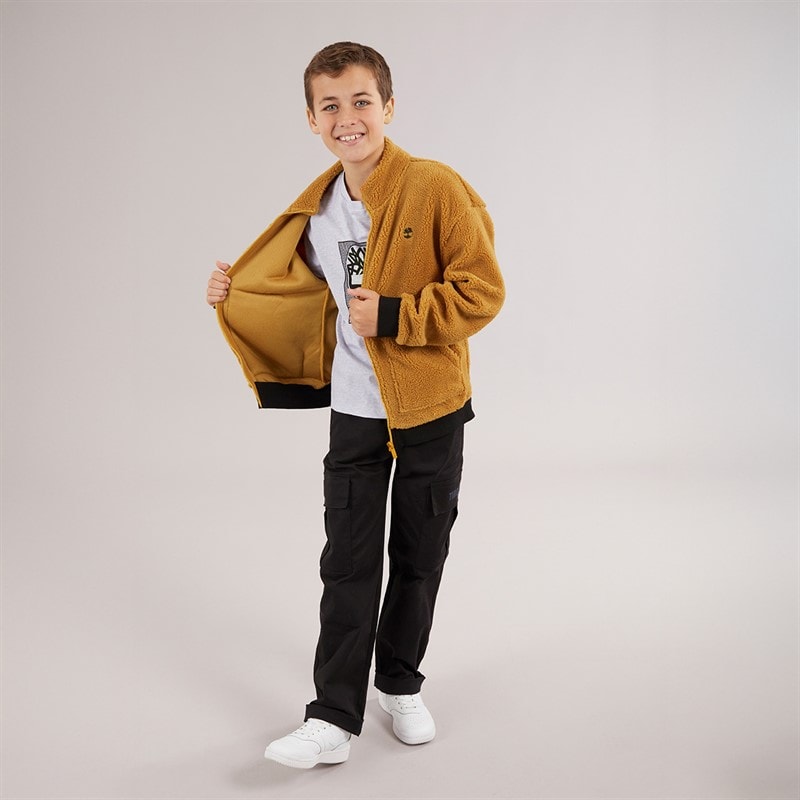 Timberland Drenge lynlås fleece Ochre - Billede 3