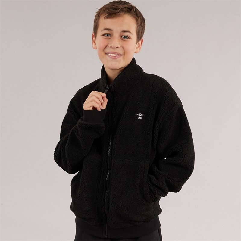 Timberland Drenge Fleece Lynlås Gennem Sort