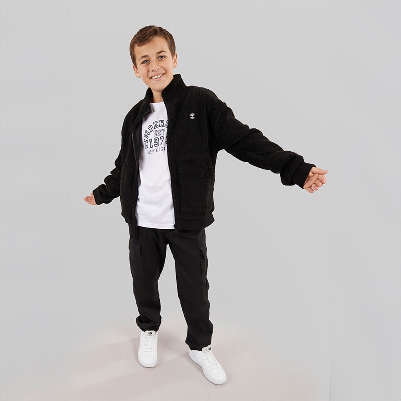 Timberland Drenge Fleece Lynlås Gennem Sort - Billede 3
