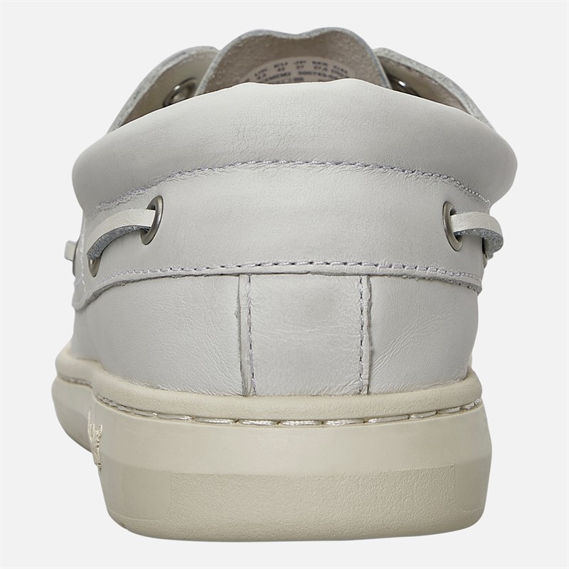 Timberland Herre Portofino Pier Båd Sko White Full Grain - Billede 3