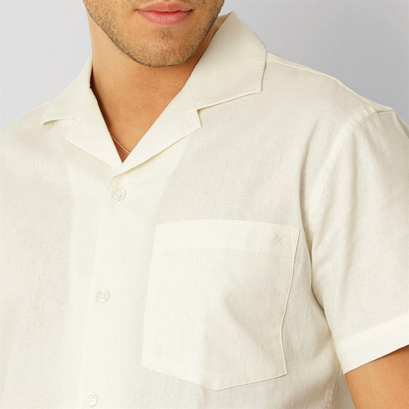 Clean Cut Copenhagen Herre Bowling Skjorter med korte ærmer beige - Billede 3