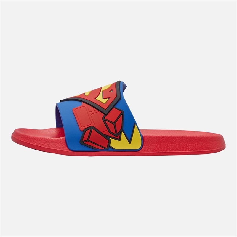 Superman Drenge logo slippers Rød/Multi - Billede 2