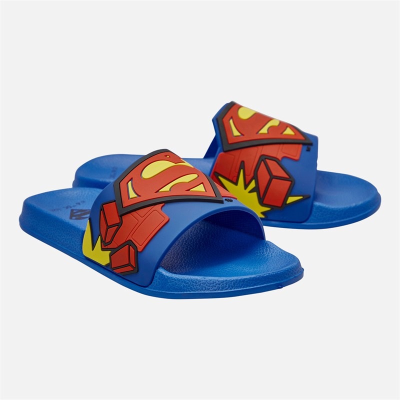 Superman Drenge Logo Sandaler Blå/Multi