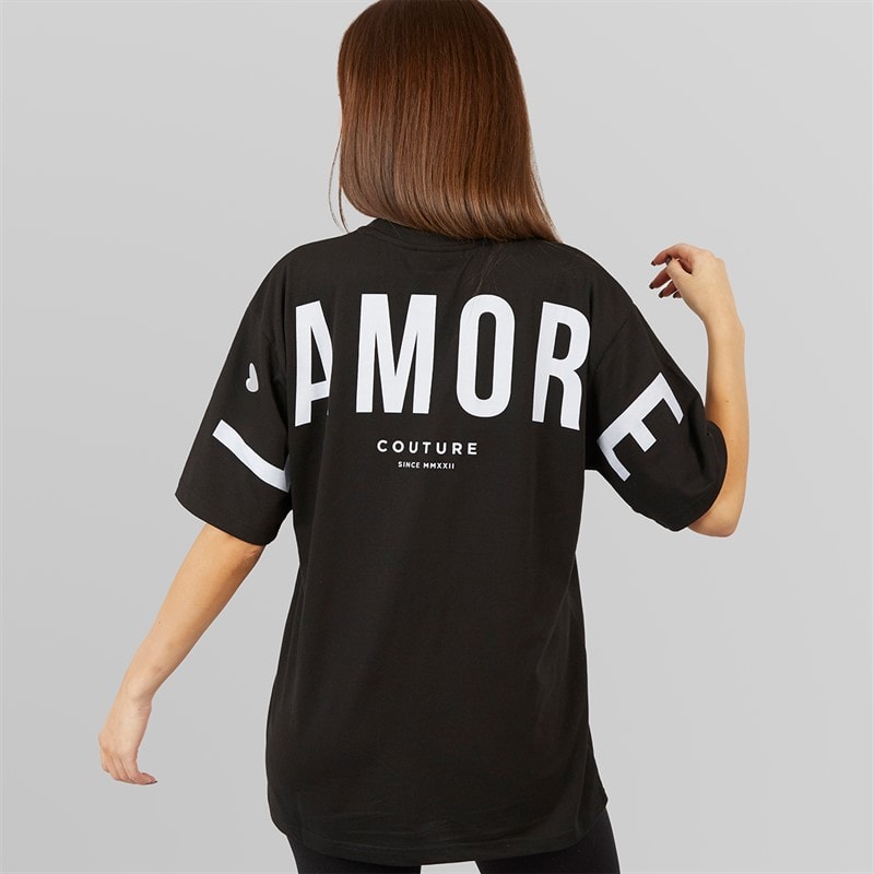 L'amore Couture Dame Ryleigh T-shirts Sort