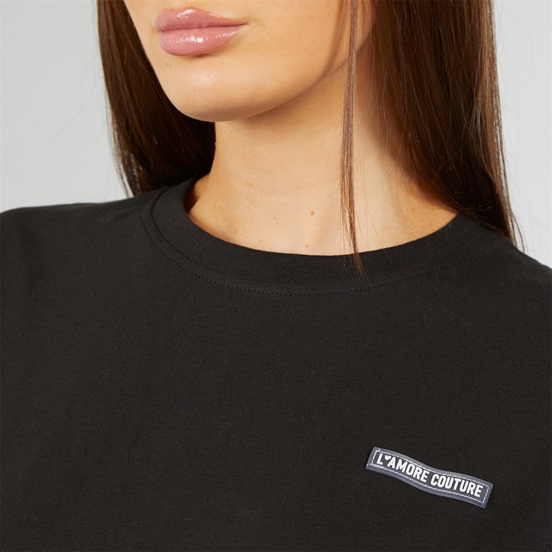 L'amore Couture Dame Ryleigh T-shirts Sort - Billede 3