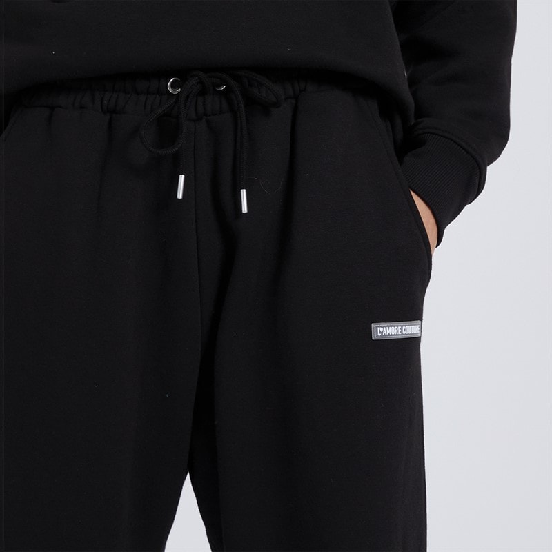 L'amore Couture Dame Ryleigh Løstsiddende Joggingbukser Sort - Billede 3