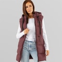 L'amore Couture Dame Starlight Vatteret Vest Bourgogne