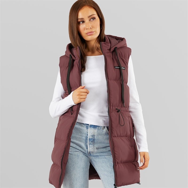 L'amore Couture Dame Starlight Vatteret Vest Bourgogne
