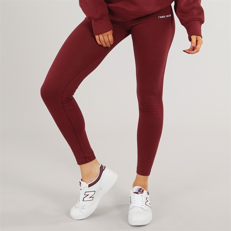 L'amore Couture Dame Ryleigh Leggings Burgundy