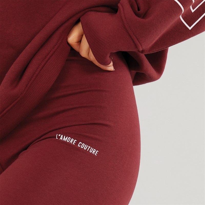 L'amore Couture Dame Ryleigh Leggings Burgundy - Billede 3