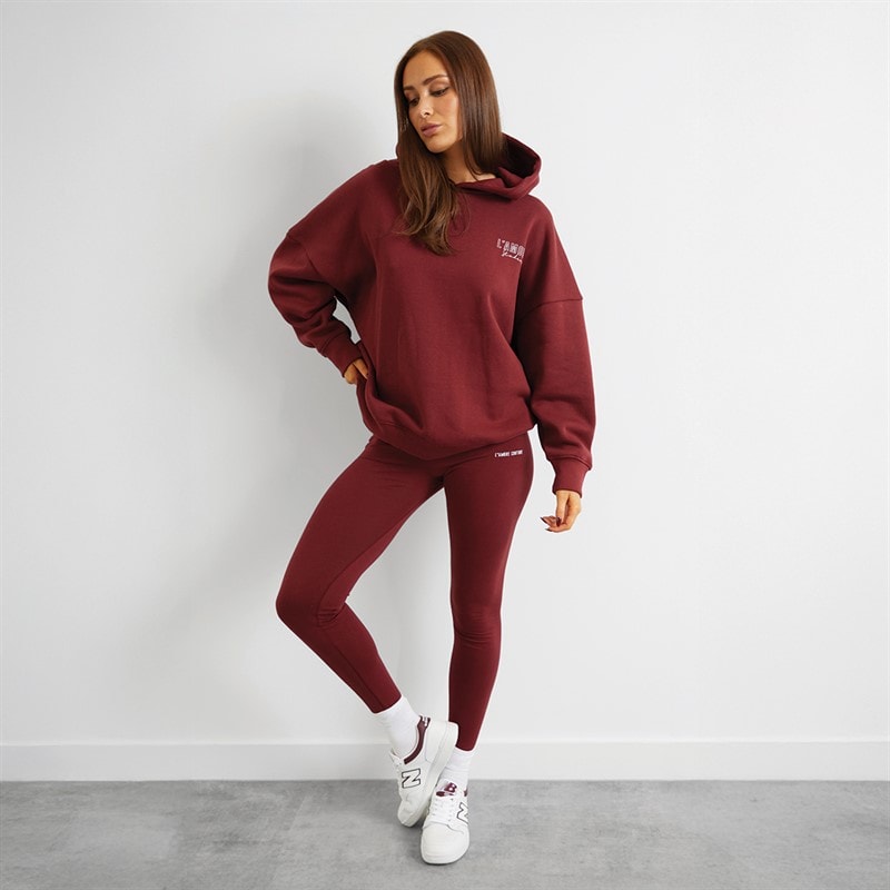 L'amore Couture Dame Norwalk Hættetrøje Bourgogne - Billede 4