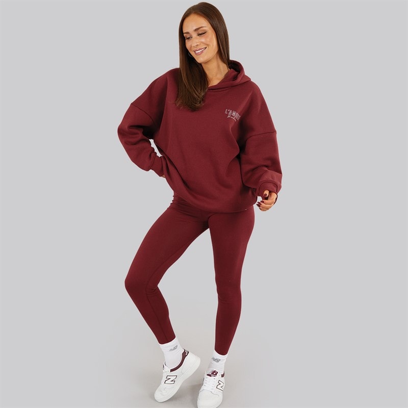 L'amore Couture Dame Norwalk Hættetrøje Bourgogne - Billede 5