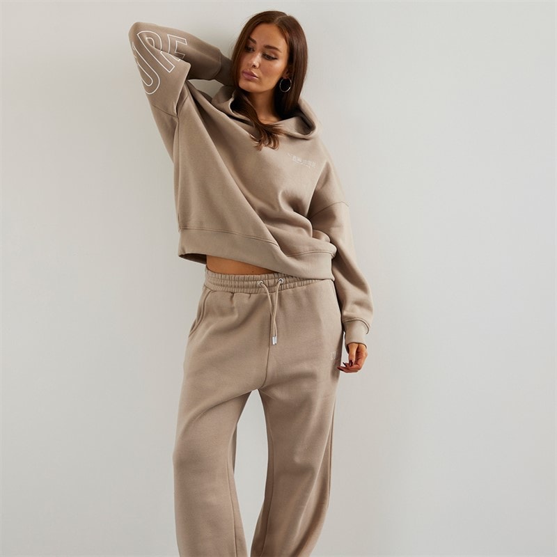 L'amore Couture Dame Norwalk Hættetrøje Taupe - Billede 4
