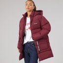 L'amore Couture Dame Liana Kort Puf Jakke Wine