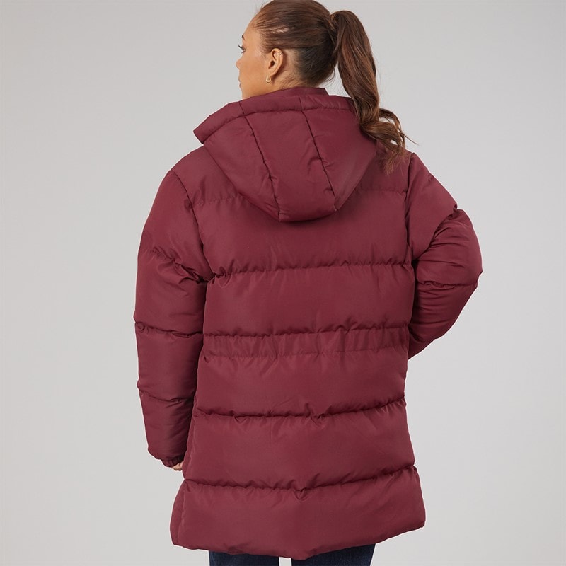 L'amore Couture Dame Liana Kort Puf Jakke Wine - Billede 2