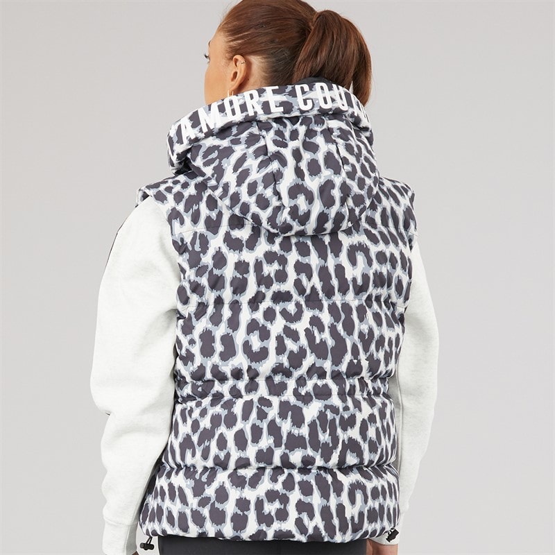L'amore Couture Dame Starling Kort Vest Leopard - Billede 2