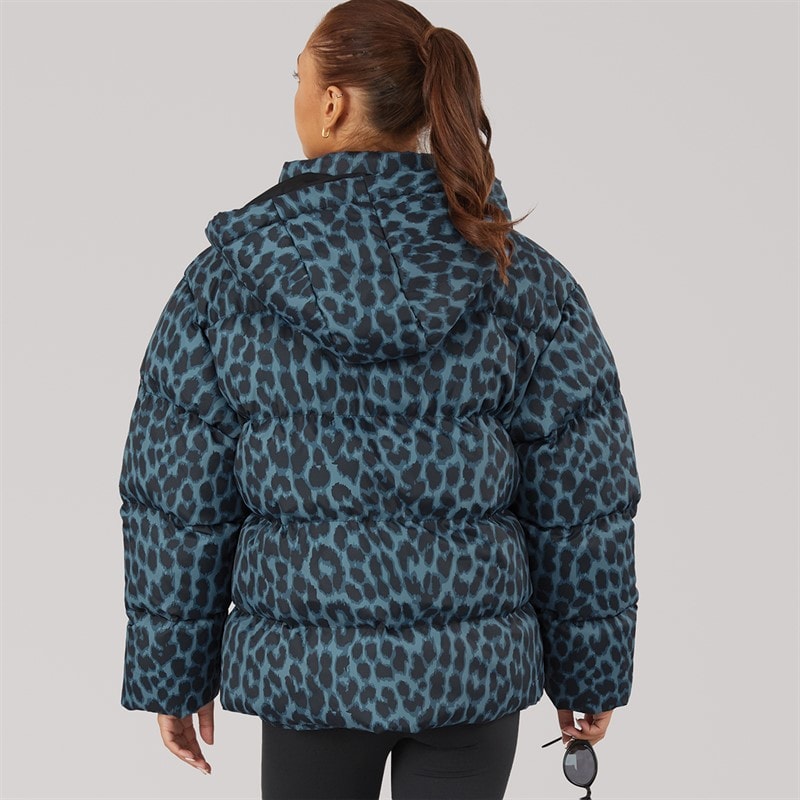 L'amore Couture Dame Bryony Kort Dunjakke Stone Blue - Billede 2