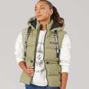 L'amore Couture Dame Starling Kort Vest Khaki