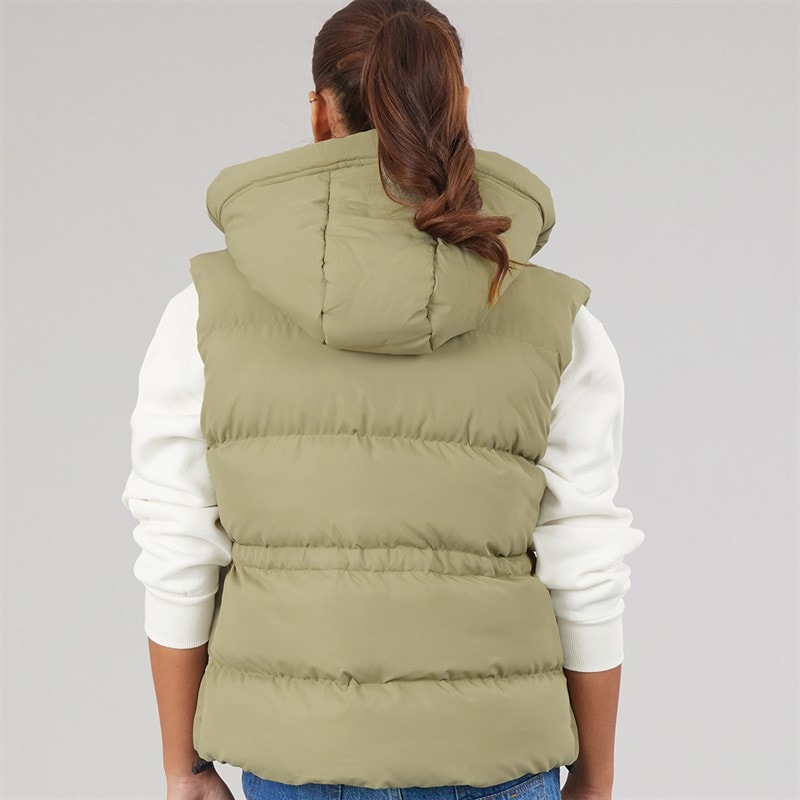 L'amore Couture Dame Starling Kort Vest Khaki - Billede 2