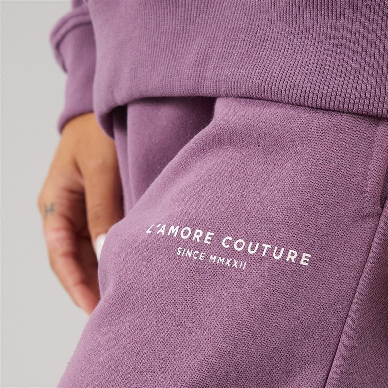 L'amore Couture Dame Novalie vide ben joggingbukser Grape - Billede 3