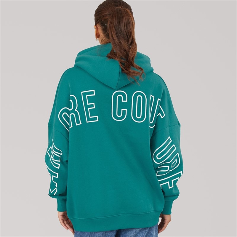 L'amore Couture Dame Norwalk Hoodie Teal - Billede 3