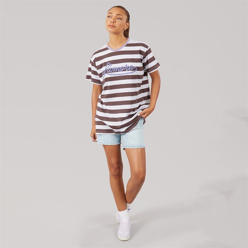 L'amore Couture Dame Capri T-shirt Stripe - Billede 3