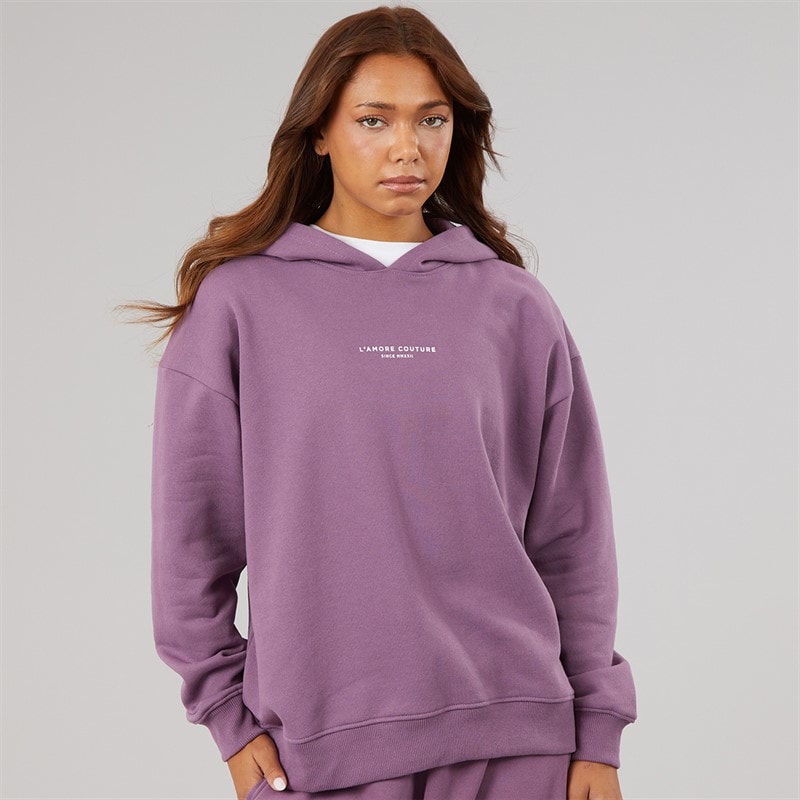 L'amore Couture Dame Nerida Hættetrøje Grape - Billede 2