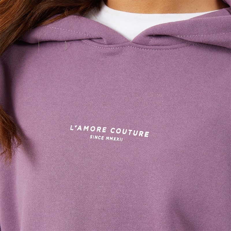 L'amore Couture Dame Nerida Hættetrøje Grape - Billede 5