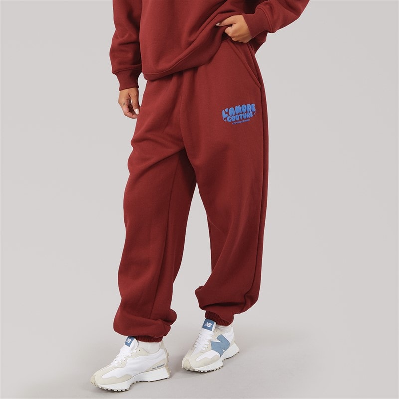 L'amore Couture Dame Chill Joggers Burgundy