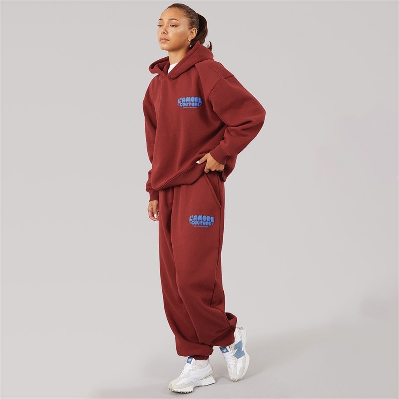 L'amore Couture Dame Chill Joggers Burgundy - Billede 3
