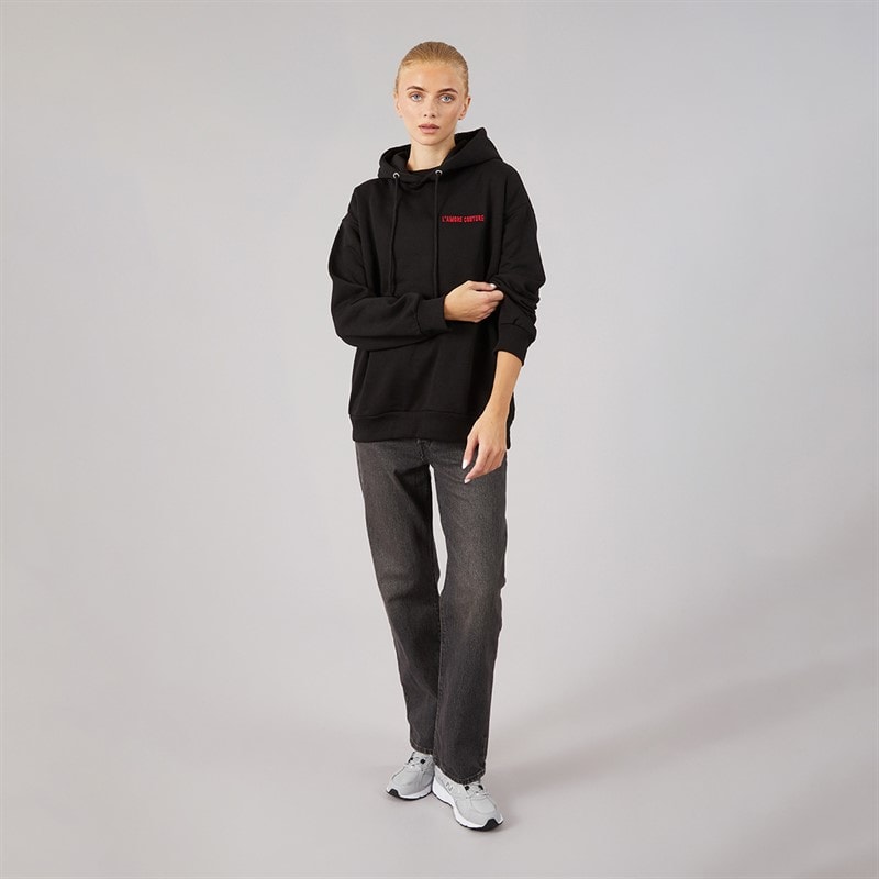 L'amore Couture Dame Tokyo Hættetrøje Sort - Billede 4