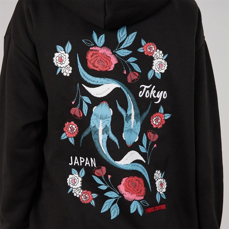 L'amore Couture Dame Tokyo Hættetrøje Sort - Billede 5