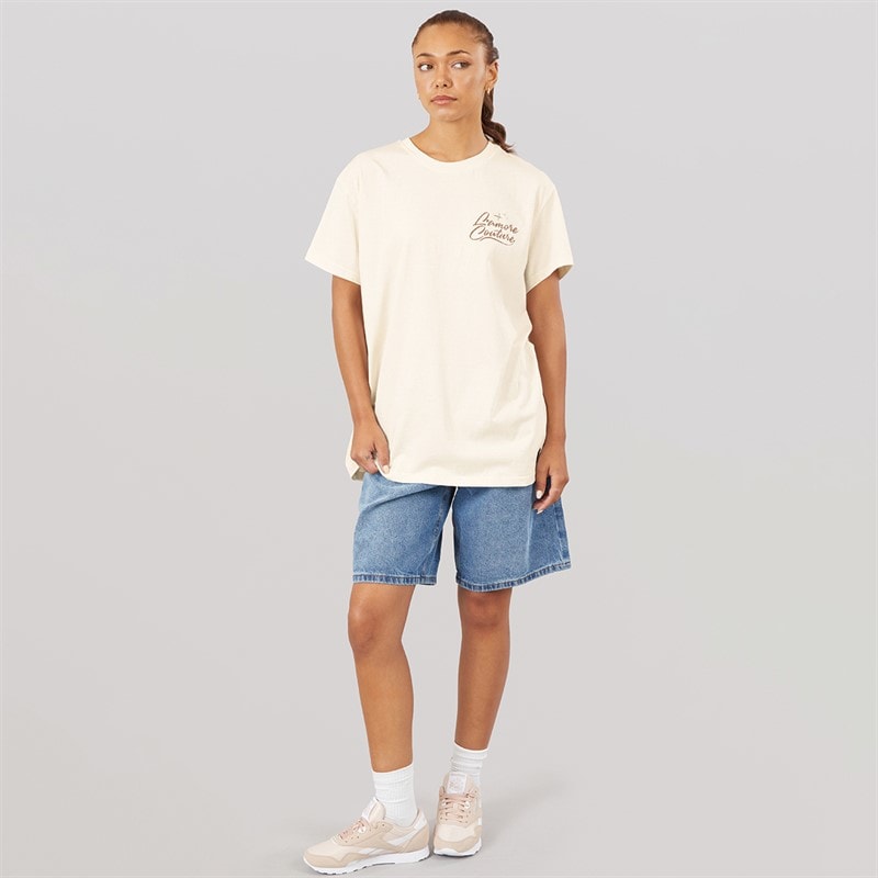 L'amore Couture Dame Marlow Oversized T-shirt Cream - Billede 3